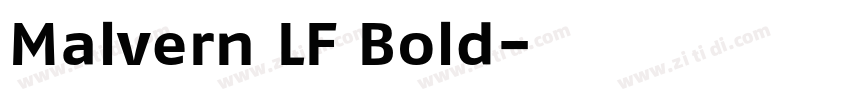 Malvern LF Bold字体转换